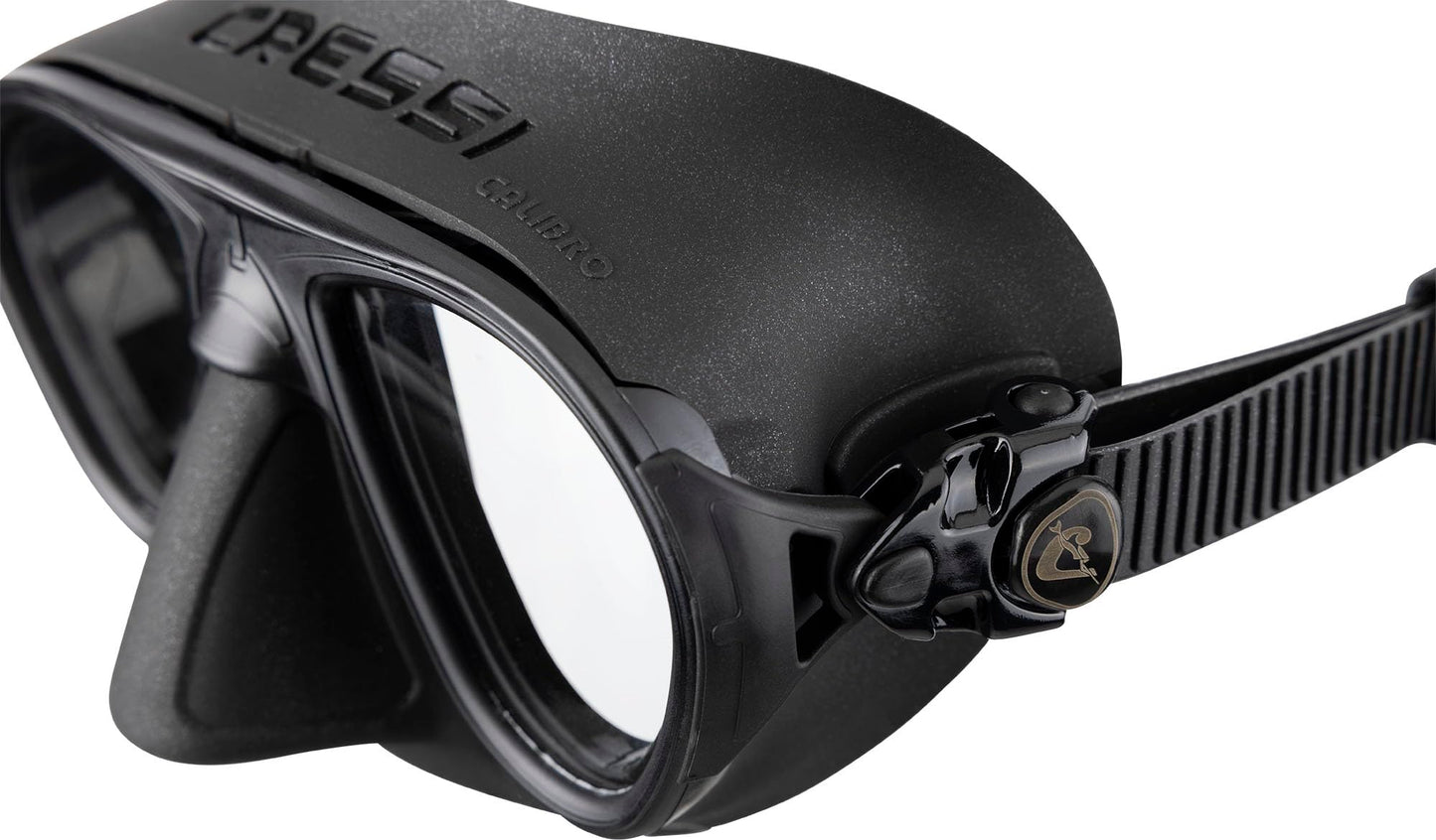 Cressi Calibro FOG STOP SYSTEM - Professional Diving / Snorkeling Mask,Black