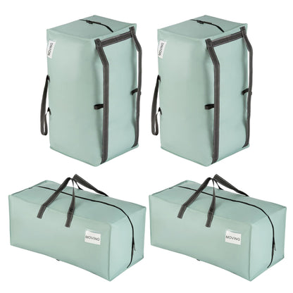 VENO 4 Pack Heavy-Duty Extra Large Moving Bags W/Backpack Straps, Moving House Essentials, Clothes Storage, Packing, Laundry Bags