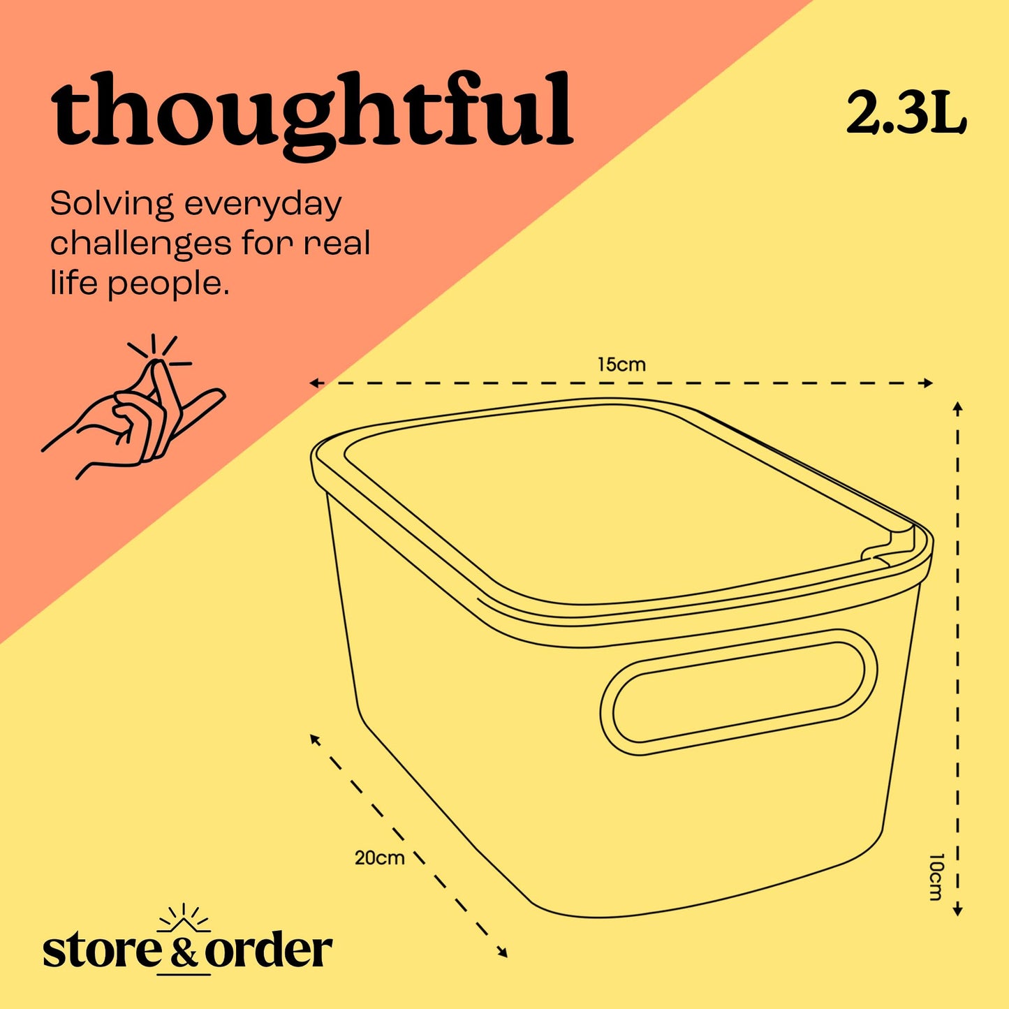 Store & Order Stackable Extra Small Storage Basket x8, Decorative Plastic Box, Multi-Functional Boxes for use around the home