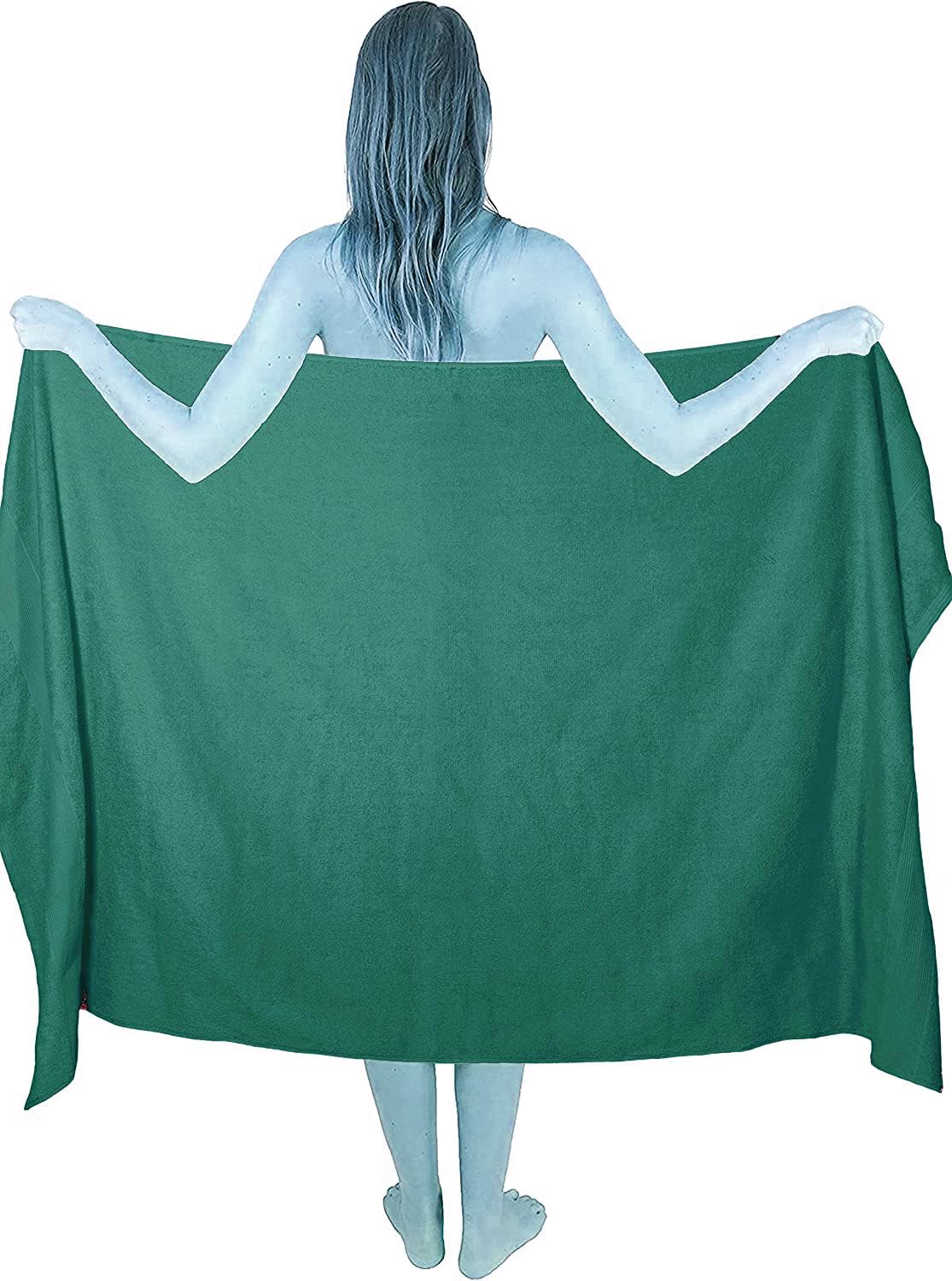 Textile Do Extra Large Super Jumbo Bath Sheet Towel 100% Egyptian Cotton XL Bath Sheets(100 x 200 cm-600 GSM) (Blue Lagon)