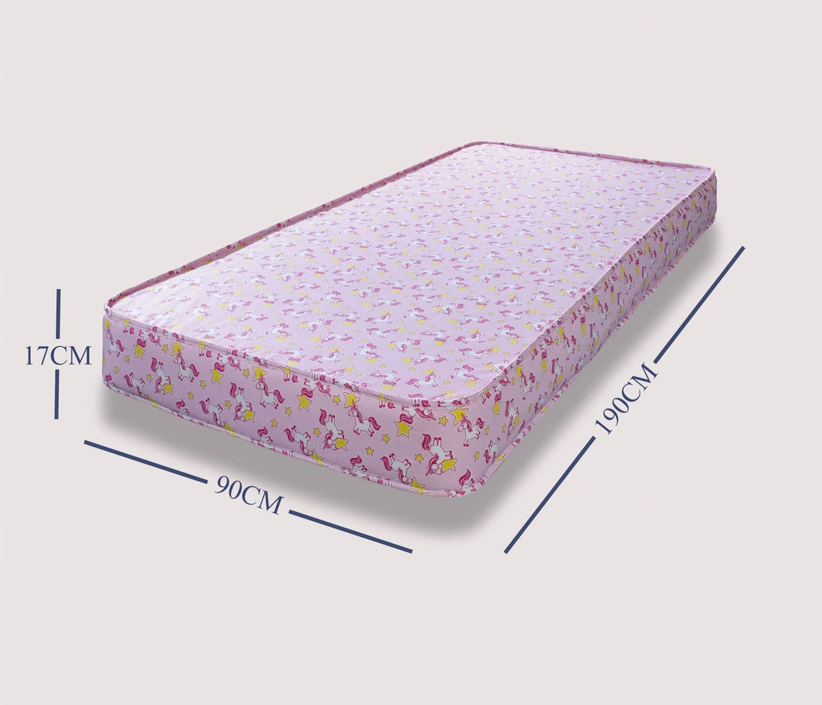 eXtreme comfort ltd Pink Unicorn Single Mattress