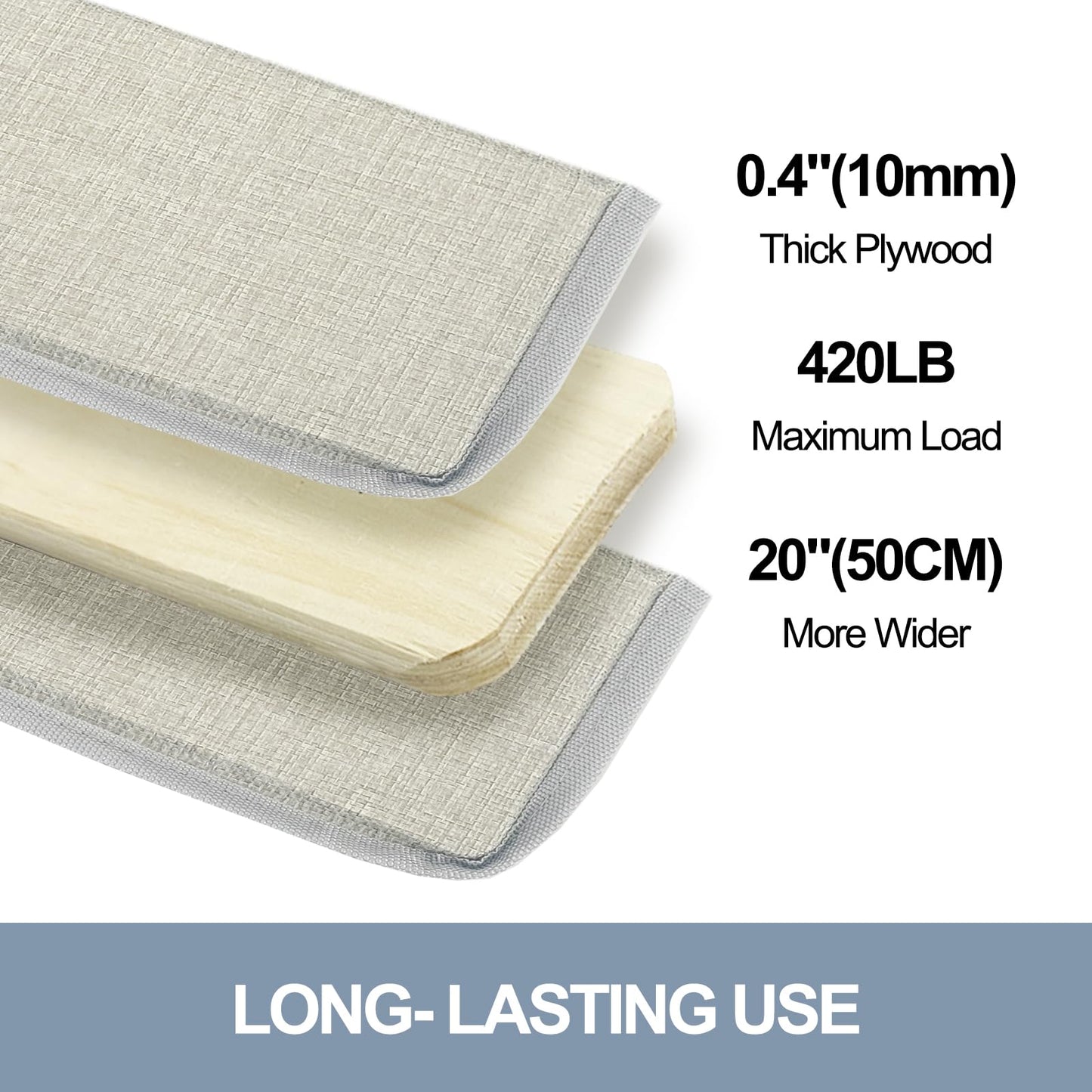 VERONLY Couch Cushion Support for Sagging Seat - (50x170CM) Wooden Sofa Support Strengthener Boards for 3 Seater