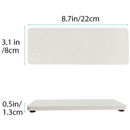 NiuYichee 2 PCS Diatomaceous Earth Kitchen Soap Tray, Water Absorbent Diatomite Coasters