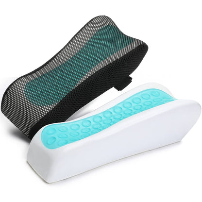 LargeLeaf Chair Ergonomic Armrest Cooling Gel Pads Elbow Pillow Pressure Relief Office Chair Gaming Chair armrest with Memory Foam armrest Pads