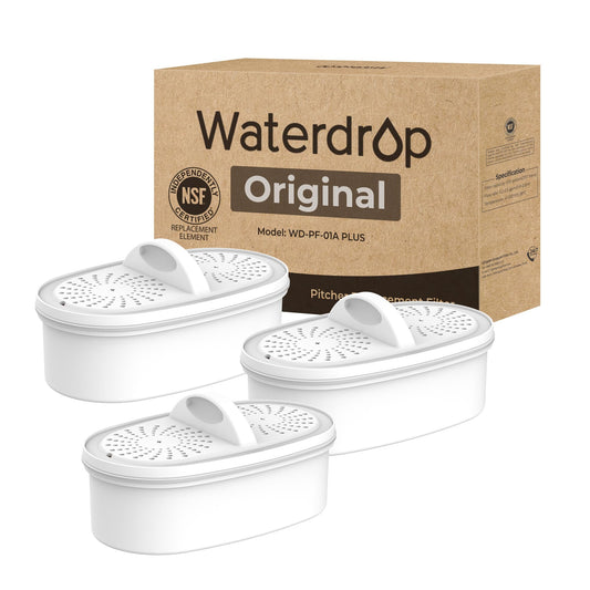 Waterdrop WD-PF-01A Plus Water Filter Cartridges, Replacement Filter for Waterdrop Water Filter Dispenser WD-WFD-40, NSF Certified, Last Up to 2