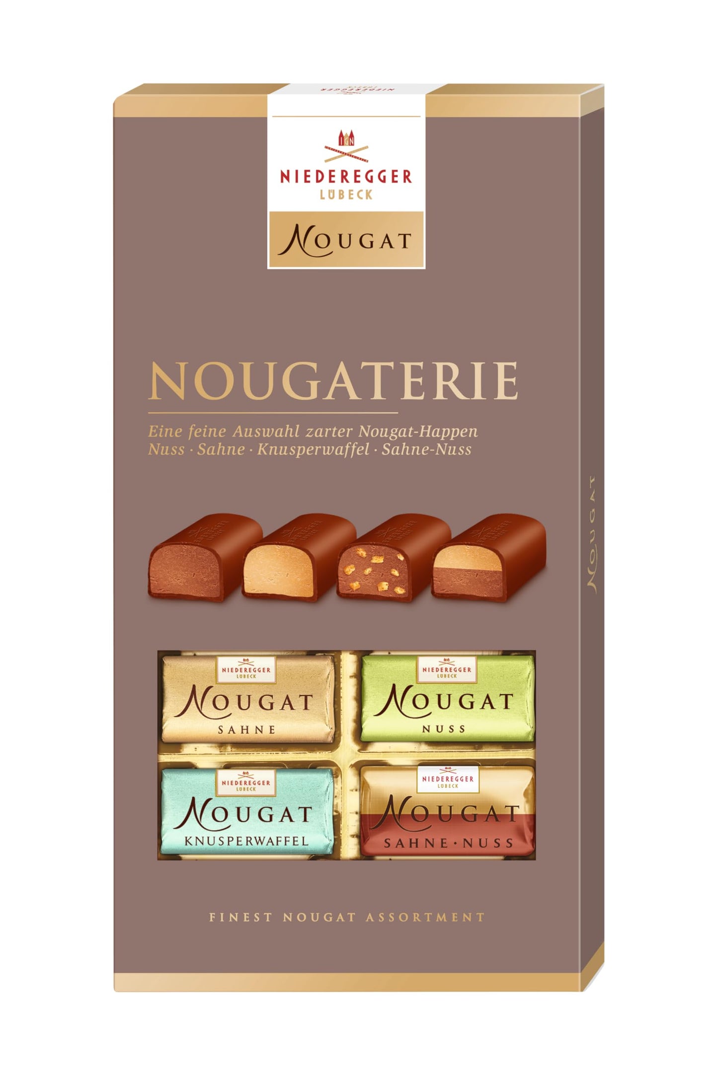 Niederegger - Nougaterie of mini loaves gift box - cream nut wafer nougat 200g