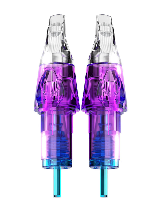 CNC Tattoo Needles Cartridge 15RM 20Pcs #10 Bugpin 0.3mm Round Magnum M-Taper Disposable Cartridges with Membranefor Rotary Tattoo Machine Supply
