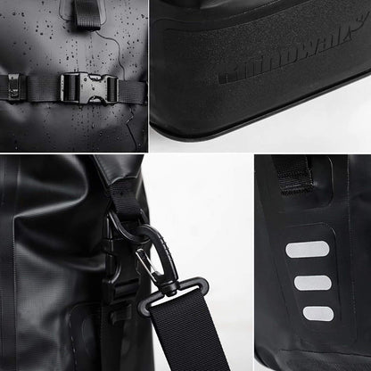 Rhinowalk Bike Bag Waterproof Bicycle Pannier Rear Seat Bag for Cycling Bicycling Traveling Riding, Black