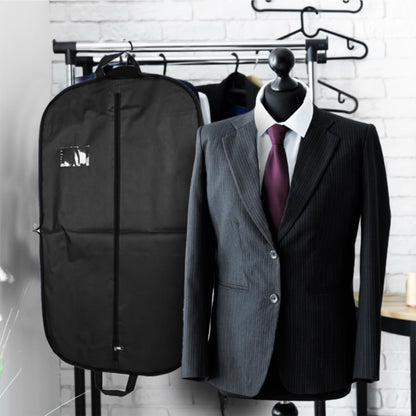 Hoesh UK - Black 44" Waterproof Mens Suit Garment Protection Carrier - clothes bags, suit bag for men, travel garment bags, suit covers