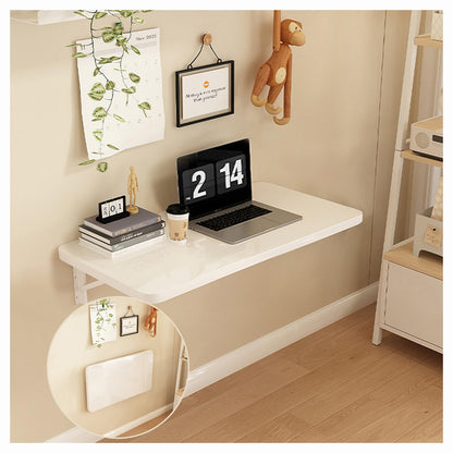 MIYUEWU Wall Mount Folding Table, Space-Saving Wall Mounted Desk Drop-Leaf Workbench Laptop Desk Floating Dining Table for Laundry Room Home Office