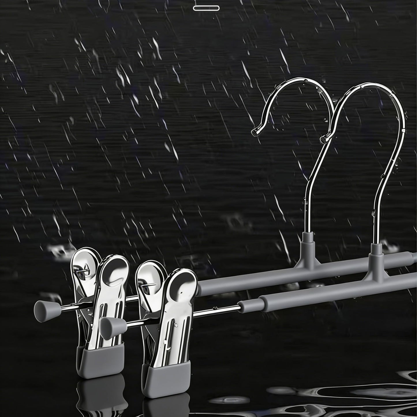 10 Pack Trouser Hanger, 30cm Pants Hangers Space Saving Skirt Hangers with Adjustable Clips,Heavy Duty Clothes Coat Garment Jeans Hangers