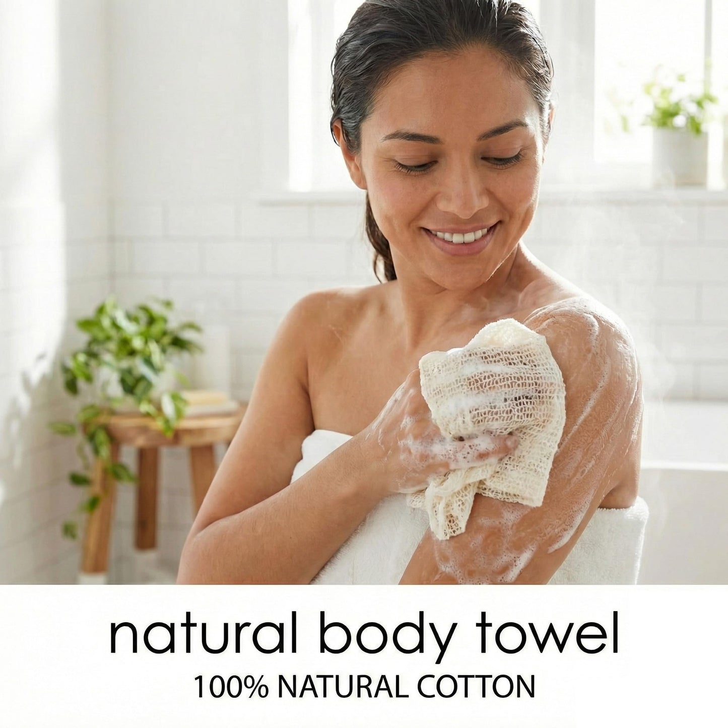 Otsumami Tokyo Japanese Exfoliating Body Scrubber - Long Cotton Wash Cloth