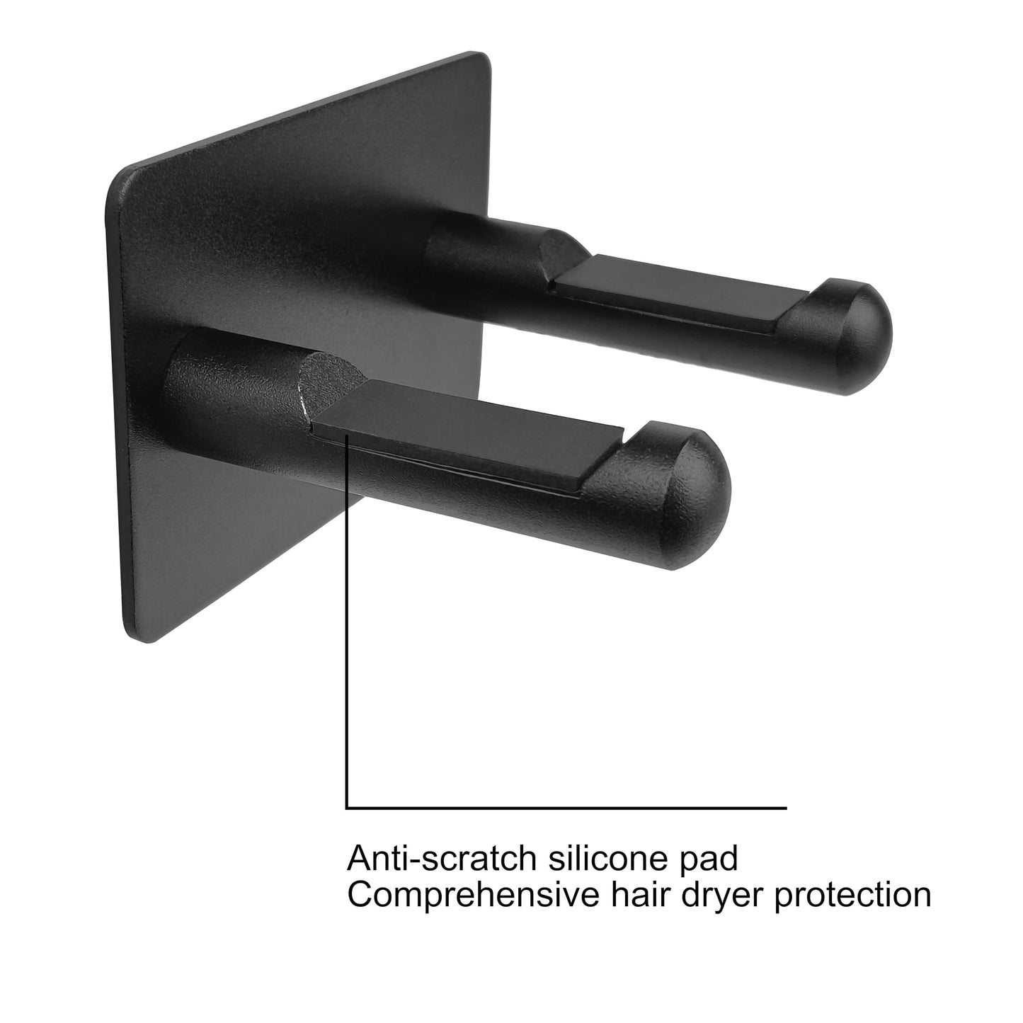 YAVO-EU Hair Dryer Holders, Hairdryer Stand Wall Mounted Fixing Without Drilling Suitable for Most Hair Dryers Installed in Bedroom Washroom and
