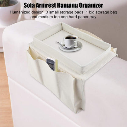 Techchii Sofa Arm Tray Organiser, Armchair Tray Sofa Arm Chair Table Holder