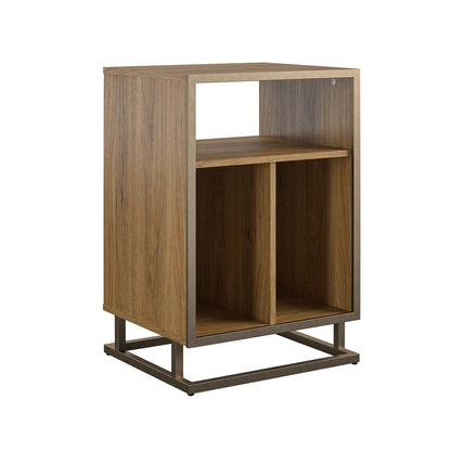 Novogratz Regal Turntable Stand Walnut Look