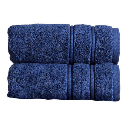 Christy Antalya Hand Towels | Set of 2 | 100% Turkish Cotton | 600GSM | Soft Plush Luxury Towel Set | 50cm x 90cm | Quick Dry | Jade Teal