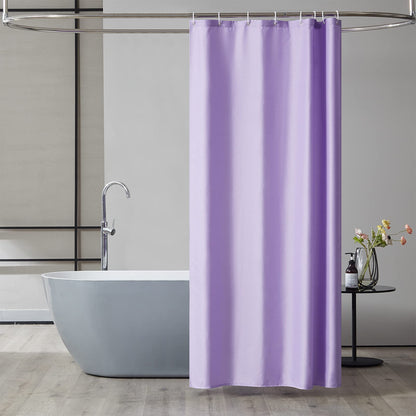 Furlinic Shower Curtain Mould Proof Resistantand Waterproof Bath Curtains Purple Waffle Polyester Fabric Washable for Wet Room with Hooks 47x78 Inch.