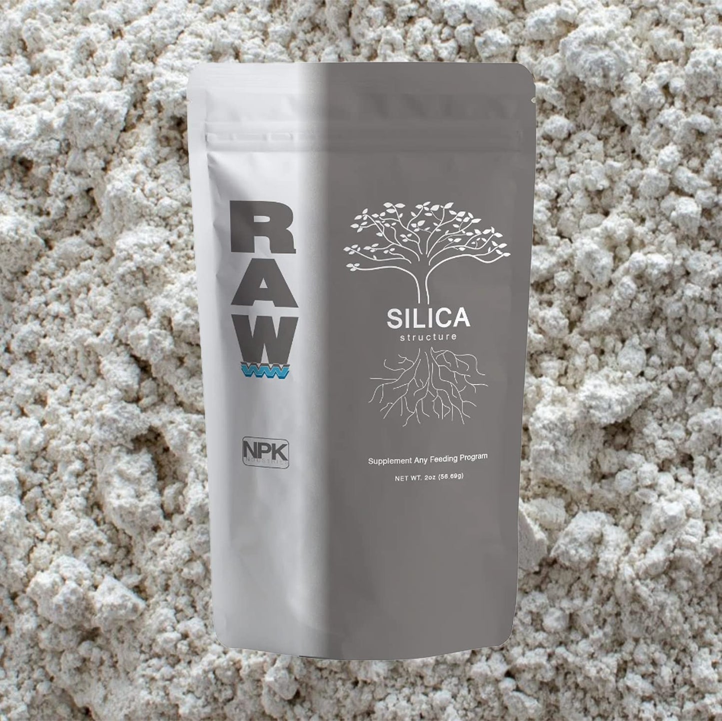 RAW Silica 8oz - High-Purity Plant Supplement for Stronger Growth and Stress Resistance - Essential Silicon Nutrient for Hydroponics, Soil, and Coco
