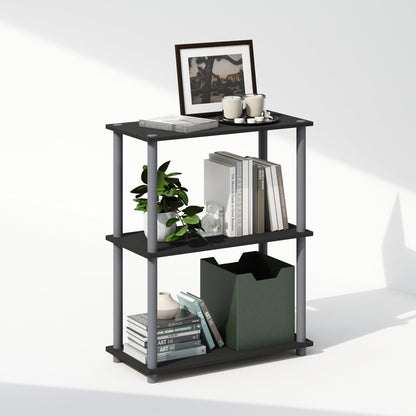 Furinno TURN-N-TUBE Book Shelf, 3-Tier Bookshelf, Bookcase with Multipurpose Compact Display Rack, 29.46 x 59.94 x 75.18 cm, for Living Room, Bedroom