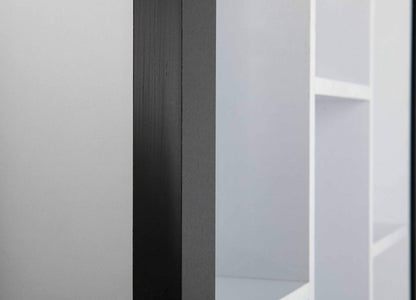 Inter Link 7 Compartments Collector Wall Shelf, Black/White, 66,5 x 13,7 x 66,5 cm