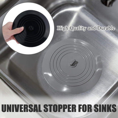 SYEYCW 3 Pcs Drain Stopper, Silicone Tub Stopper, 6 inch Durable Silicone Plug with Effective Seal, Drain Stopper Universal Sink Plug