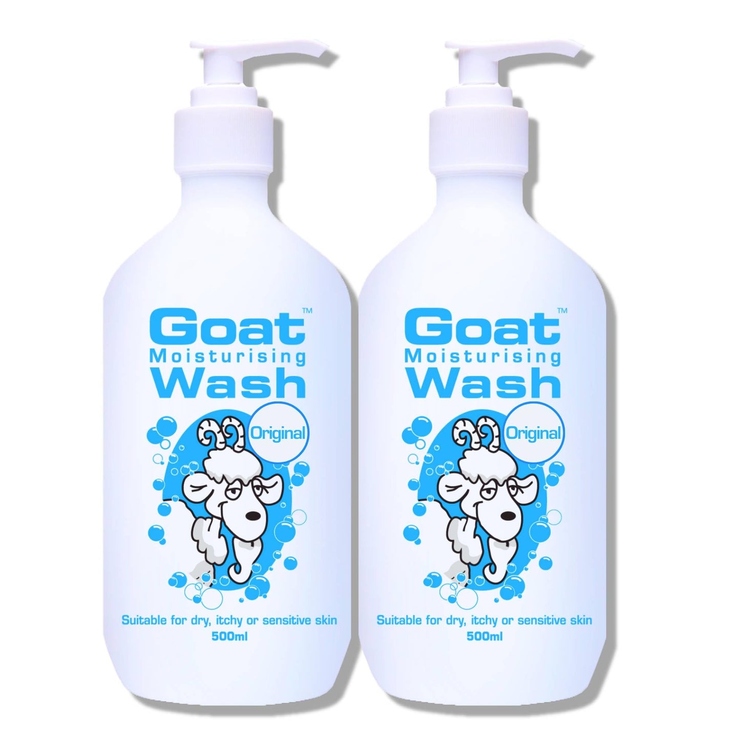 Goat Milk Soap Moisturizing Body Wash Value Duo Pack 16.9 oz - Body Wash to Revive your Skin - Original