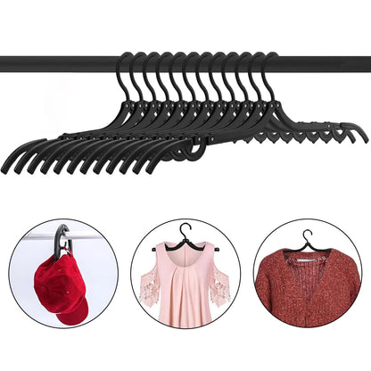 Travel Folding Hanger Household Multifunctional Portable Hanger (Black)
