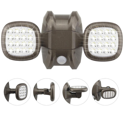 HONWELL Battery Operated Outdoor Lights, Wireless Security Lights with Motion Sensor, Waterproof Outside Flood Lights for Garden, Yard, Garage, 600LM,