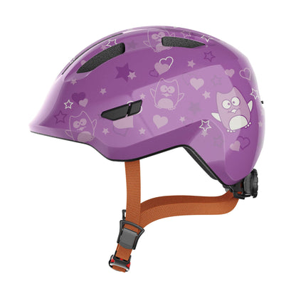 ABUS Smiley 3.0 children's helmet - bike helmet with a low fit, child-friendly designs and space for a pigtail - for girls and boys
