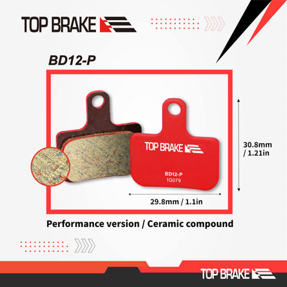 TOP BRAKE 2 Pairs Disc Bike Brake Pads for SRAM Level Ultimate/Red/AXS Force Road and XC MTB Brake Set