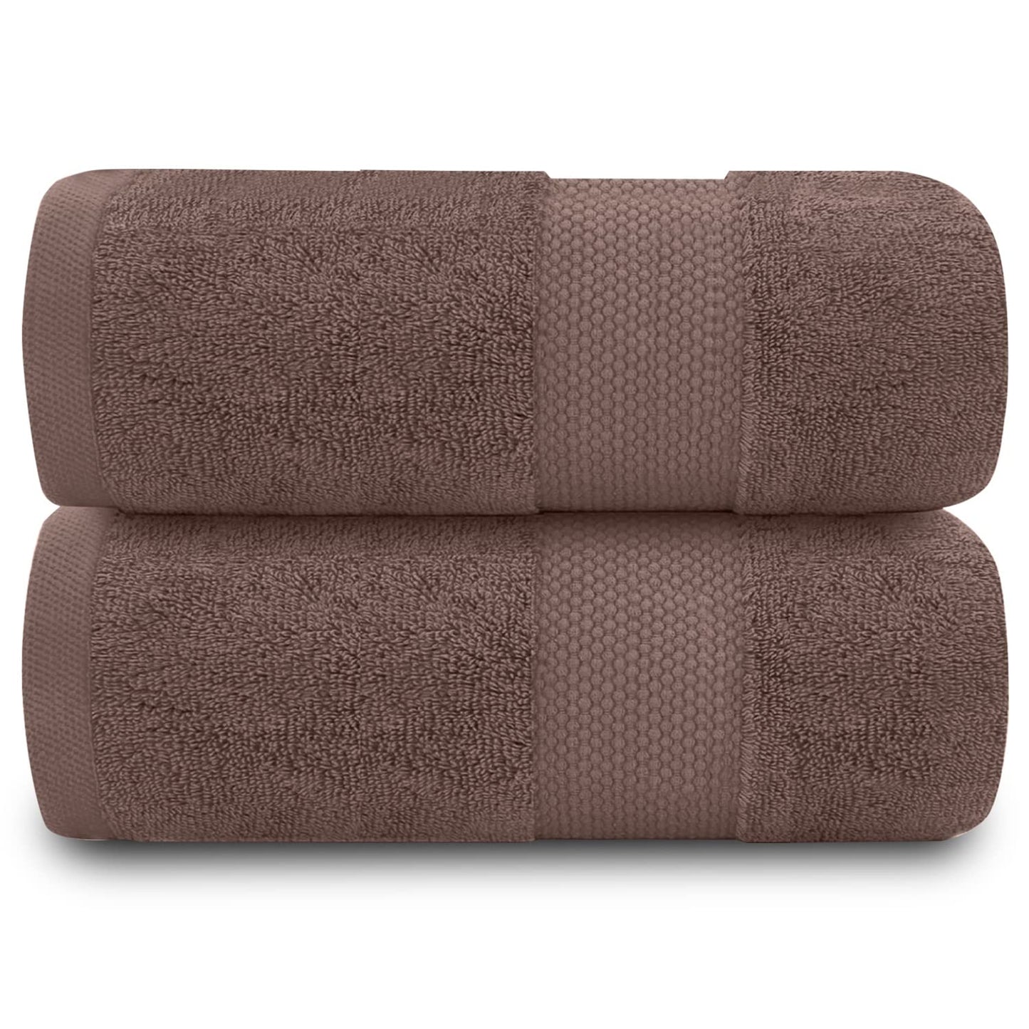 GC GAVENO CAVAILIA Fade Resistant Bathroom Set, 700 GSM Premium Quality Extra Absorbent 100% Cotton Towel, Egyptian, Camel, 2PK Bath Sheet