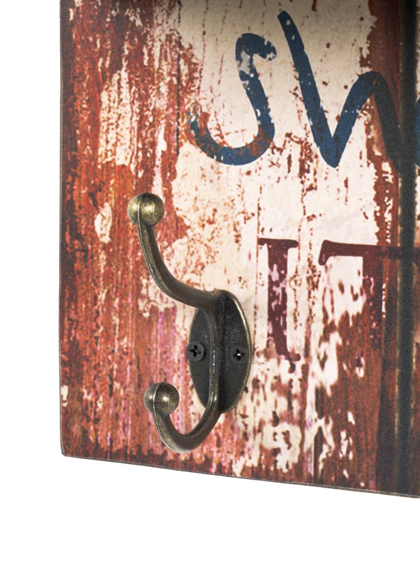 HAKU Mobel Memoboard Motif, Vintage, Mdf, Metal - Size: W 40 cm X H 100 cm X D 14 cm, Style: Industrial
