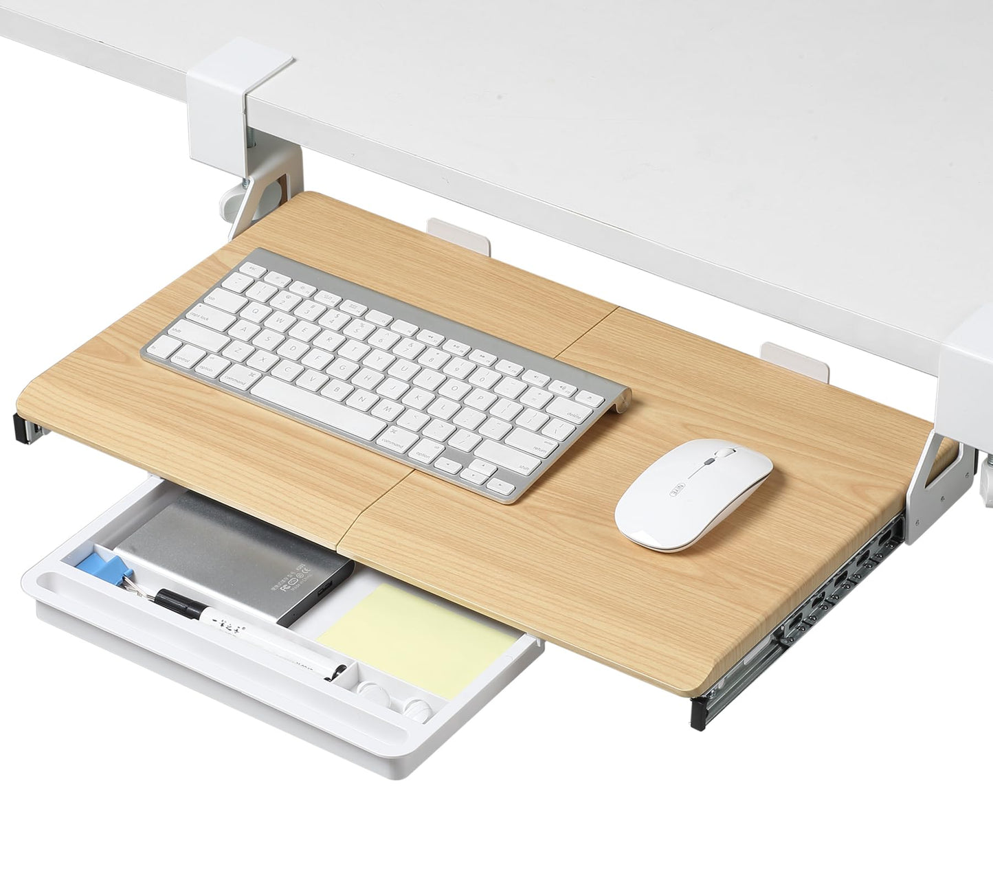 ETHU Small Under Desk Keyboard Tray 500x300mm