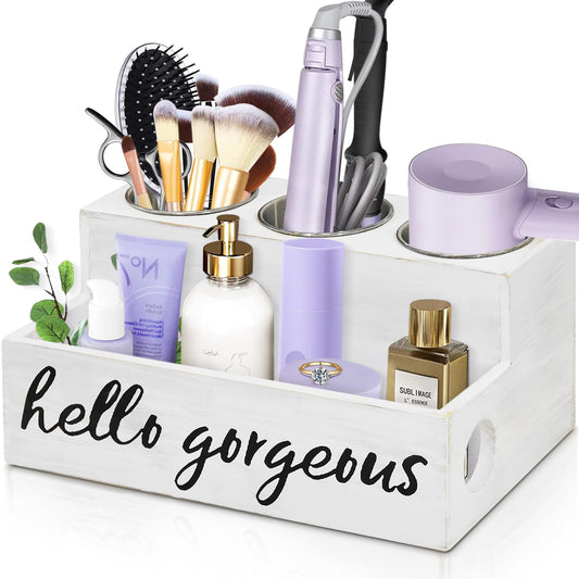 UNISTYLE Hair Dryer Holder Countertop Hair Tool Blow Dryer Holder, Hair Accessories Organizer for Bathroom Decor Supplies Storage and Vanity Caddy for