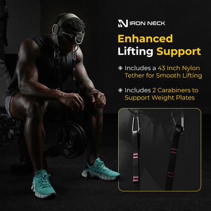 Iron Neck Alpha Harness - Advanced Adjustable Head and Chin Strap - Ultimate Neck Trainer for Home and Gym