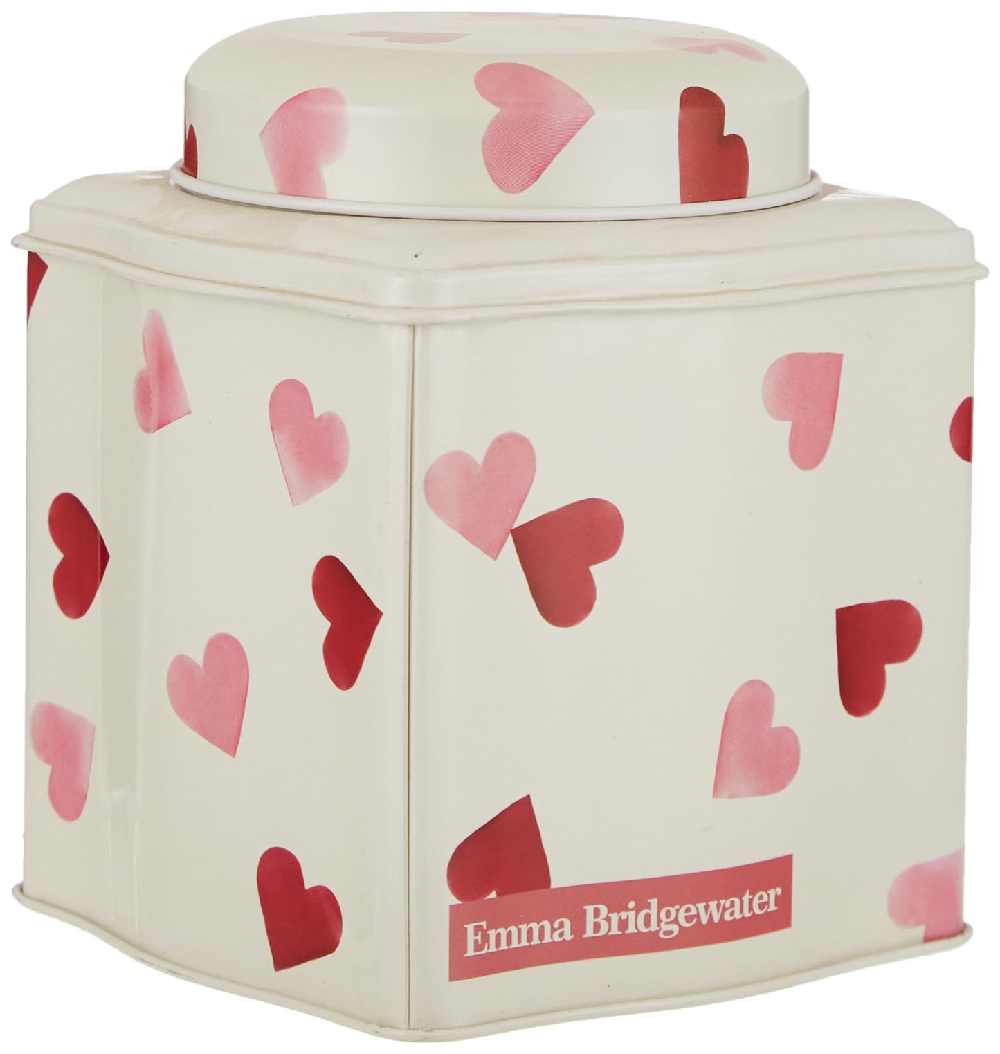 Bridgewater Emma Hearts Wavy Dome Lid Caddy 105 x 105 x 110 mm
