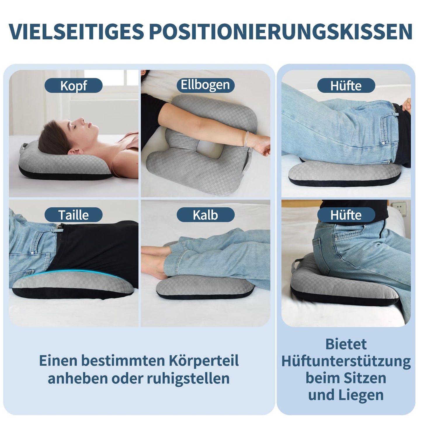Babyezz Coccyx Pain Relief Cushion - Orthopaedic Coccyx Cushion for Bed Wounds, Hemorrhoids & Recovery Breathable Seat Pads for Office Chair