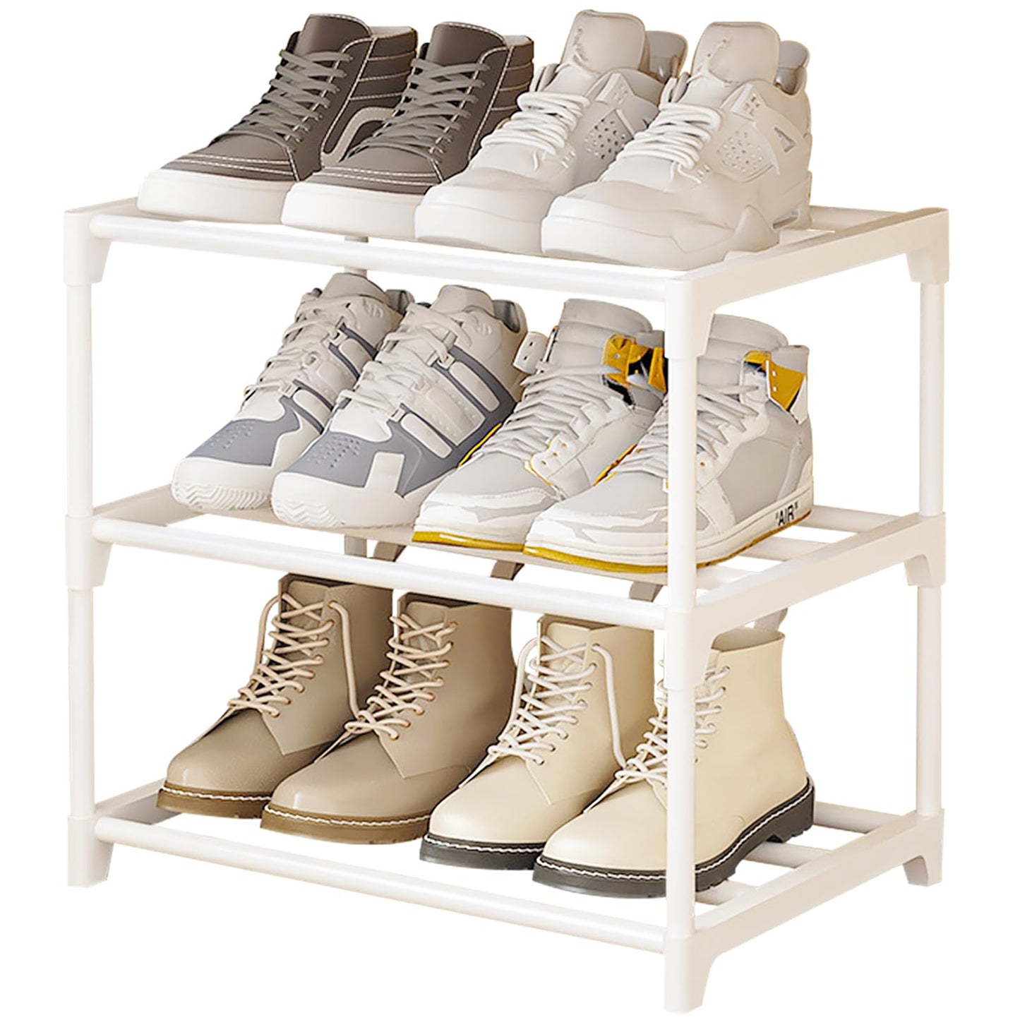 Small Shoe Rack, White Shoe Rack, 3 Tier Shoe Racks, Metal Shoe Racks Small