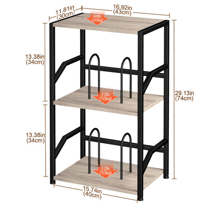 LOAKEKEL Record Player Stand, Vinyl Record Storage Hold Up to 200 Albums