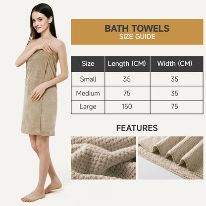 REDKISS 6 Pack Microfibre Towels set-450g/m²,Super Absorbent Towel for Bath