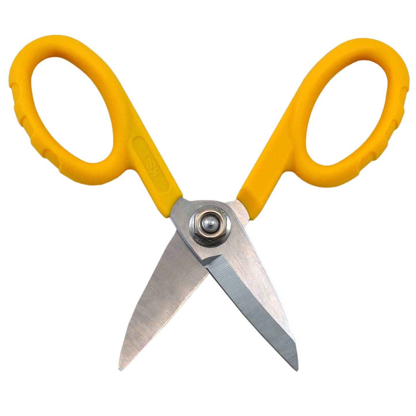 Miller KS-1 Yellow Fiber Optic Kevlar Scissors, Easily Portable Utility Scissors for Working Technicians, Electricians, and Installers, Heavy-Duty