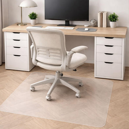 Marvelux Non-Slip Clear PVC Office Chair Mat for Hard Floors, 75 x 120cm