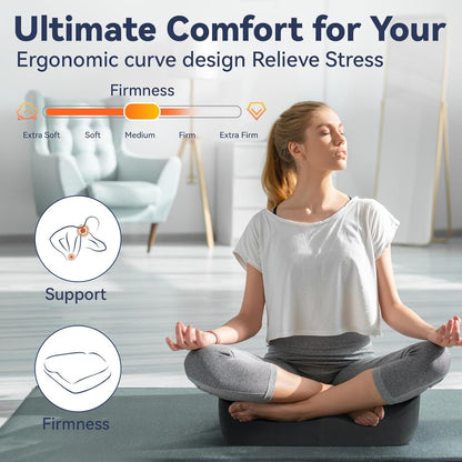 SKYNY Memory Foam Seat Cushion for Tailbone Pain Relief –Office Chair Cushion for Coccyx