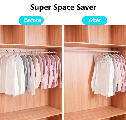 Bakecat 20Pcs Clothes Hanger Connector Hooks Super Space Saving for Closet