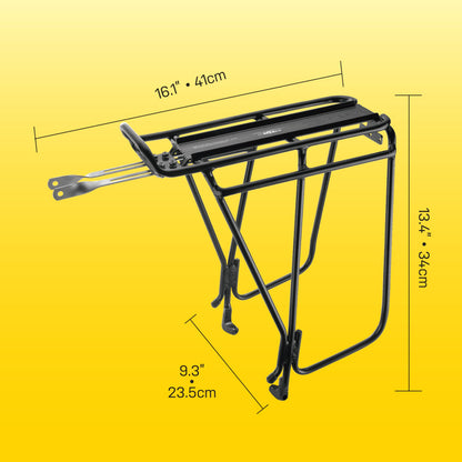 Topeak Super Tourist DX Rear Rack for 26" / 27.5" / 29" Wheel Bikes, Disc Brake Compatible, Black