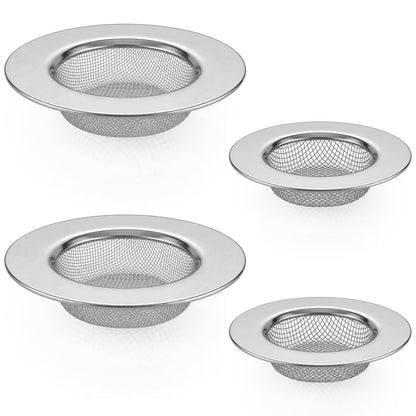 Annyswit 4 Pcs Stainless Steel Sink Strainer, Kitchen Drain Filter