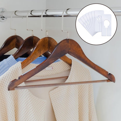 jeufun 8 PCS White Rectangular Clothing Rack Size Dividers for Sorting