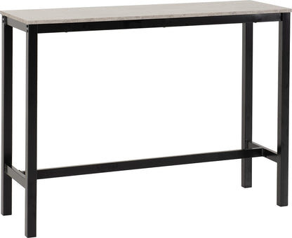 Seconique Athens Breakfast Bar Table and 2 Chairs Set in Concrete Effect
