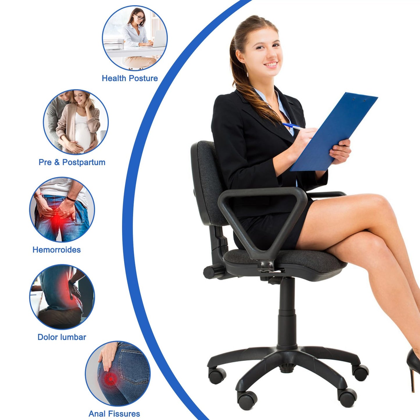 Donut Cushion for Pressure Relief Prostate Postpartum Recovery Seat Cushion