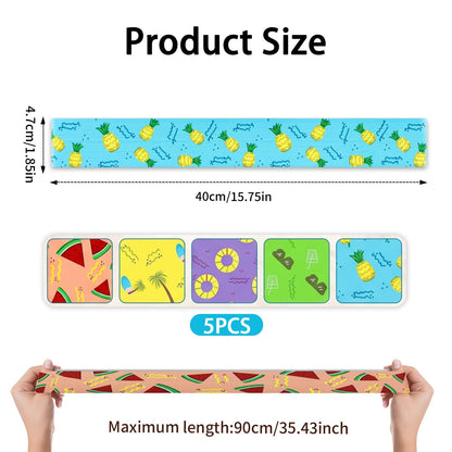 5Pcs Beach Towel Bands for Sun Loungers,Widen Elastic Sunbed Straps for Beach Towels,40x4.7cm Non-Slip Windproof Sunbed Bands,Heavy-Duty Pool Chair